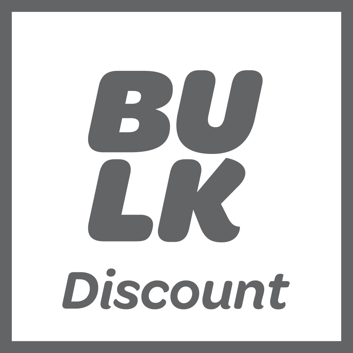 A bulk discount is available